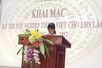 LHS Lào hoàn thành Kỳ thi Tốt nghiệp Tiếng Việt năm học 2016-2017