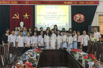 BUỔI GẶP MẶT THÂN MẬT VỚI CÁC ĐỘI TUYỂN HỌC SINH GIỎI CỦA TRƯỜNG HỮU NGHỊ T78 NĂM HỌC 2017-2018