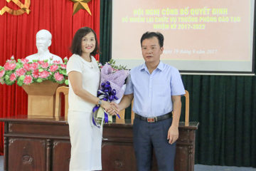 Hội nghị công bố và trao Quyết định bổ nhiệm lại chức vụ Trưởng phòng Đào tạo trường Hữu Nghị T78