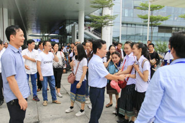 Trường Hữu Nghị T78 đón Lưu học sinh Lào nhập học năm học 2017-2018