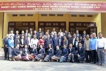 Trường Hữu Nghị T78 tiếp đón Đoàn cán bộ cấp cao của Bộ Giáo dục và Thể thao Lào sang thăm và làm việc