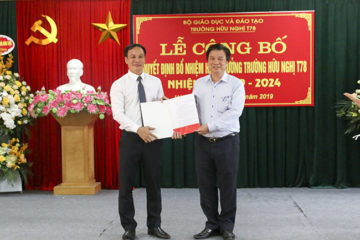 Lễ công bố và trao Quyết định bổ nhiệm Hiệu trưởng Trường Hữu Nghị T78 nhiệm kì 2019 – 2024