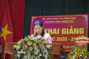 Bài phát biểu Khai giảng năm học 2020 – 2021 của cô giáo Đào Thị Minh Thúy, Tổ trưởng Tổ Sử – Địa – GDCD