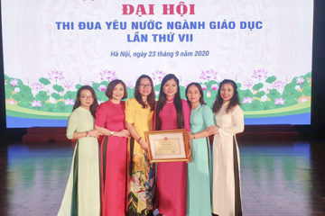 Tổ Hoá – Sinh trường Hữu Nghị T78 được vinh danh tại  “đại hội thi đua yêu nước ngành giáo dục lần thứ VII”