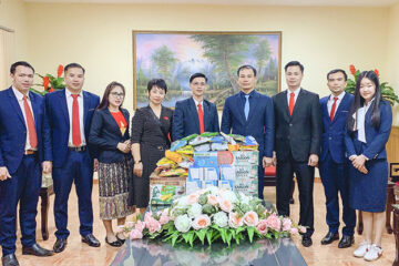 Tổ chức vui đón Tết Tân Sửu 2021 cho Lưu học sinh Lào tại trường