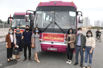 Công tác đón học sinh của trường Hữu Nghị T78 nhập học trở lại sau đợt nghỉ dịch COVID-19