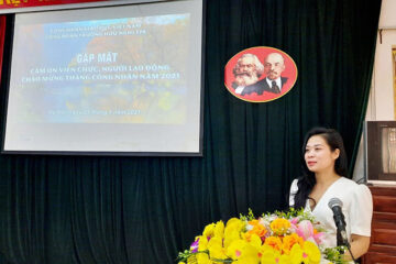 Công đoàn trường Hữu Nghị T78 tổ chức hoạt động “Cảm ơn Người Lao động” nhân tháng Công nhân năm 2021