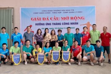 Công đoàn bộ phận Hành chính – Tổng hợp và Công đoàn bộ phận Quản lý HSSV tổ chức thành công giải đá cầu mở rộng hưởng ứng Tháng Công nhân năm 2022